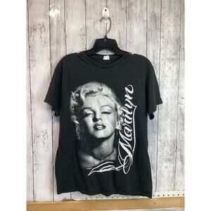 Marilyn Monroe Vintage Men's Black T-shirt Crew Neck Good as New Size Medium